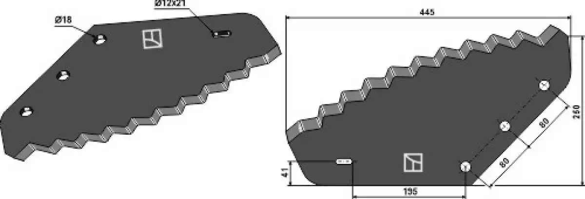 Futtermischwagenmesser